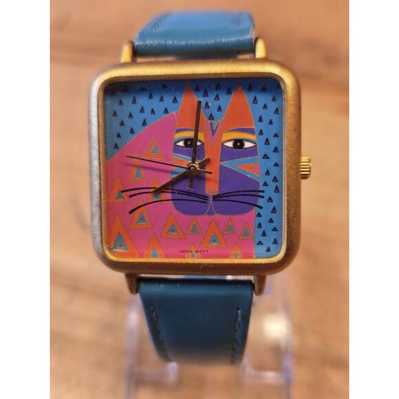 Original Vintage 1990's LAUREL BURCH Quartz Wrist Watch - "Wild Cat" - Picture 1 of 10